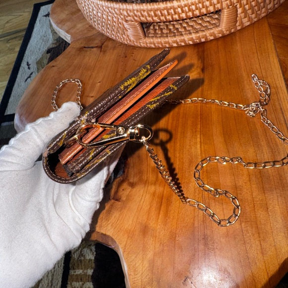 Louis Vuitton Monogram Bifold Wallet Brown/ vintage repurposed, rare find - Picture 7 of 17